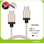 Reversible Braided USB 3.1 Type C 3.0 Cable for MacBook