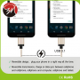 Reversible Braided USB 3.1 Type C 3.0 Cable for MacBook